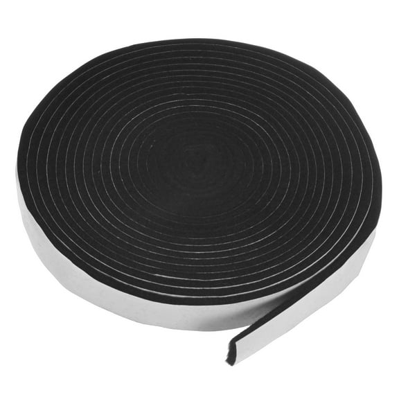 Uxcell 1-Pack Smoker Gasket Seals, 0.6" x 0.12" 15FT Grill Gasket Tape for BBQ Lid [Black White]