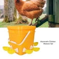 thumbnail image 3 of Juego De Bebedero Automático Para Pollos, Cubo De PP Para Colgar O Molido De Gran Capacidad, 6 Vasos De Riego, Kits De Tetinas Para Aves De Corral, Pájaros, Pato, Ganso, Pavo,, 3 of 7