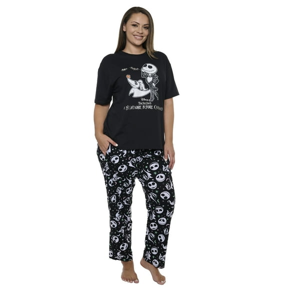 Women's & Women's Plus Nightmare Before Christmas T-Shirt & Pants Loungewear Set