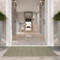 thumbnail image 5 of Safavieh Courtyard Naomi Geometric Indoor/Outdoor Area Rug, Dark Green/Beige, 5'3" x 7'7", 5 of 15