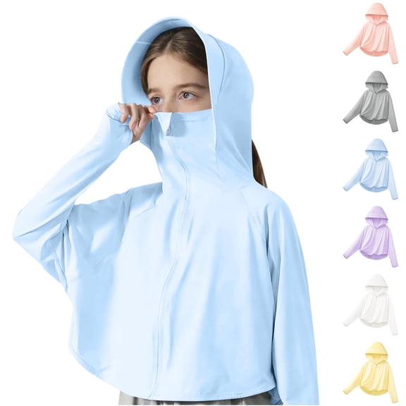 Kids Upf 50 Sun Protection Jacket Summer Unisex And Sun Protective Clothing For Children Friendly And Cool Thin Outdoor Jacket With Large Kids Outdoor Sports Sun Jacket