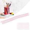 thumbnail image 4 of Plastic Spiral Binding Coils, Binding Spirals Rust Resistant Good  Gloss Easily Compile Paper Reusable Non Fade  For Students For A4 A5 Notebook Pink, 4 of 8