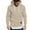 Khaki, variant on Men's Casual Splicing Design Hooded Sweatshirt Comfortable Pullover Large Fit Soft Fabric Relaxed Streetwear Top