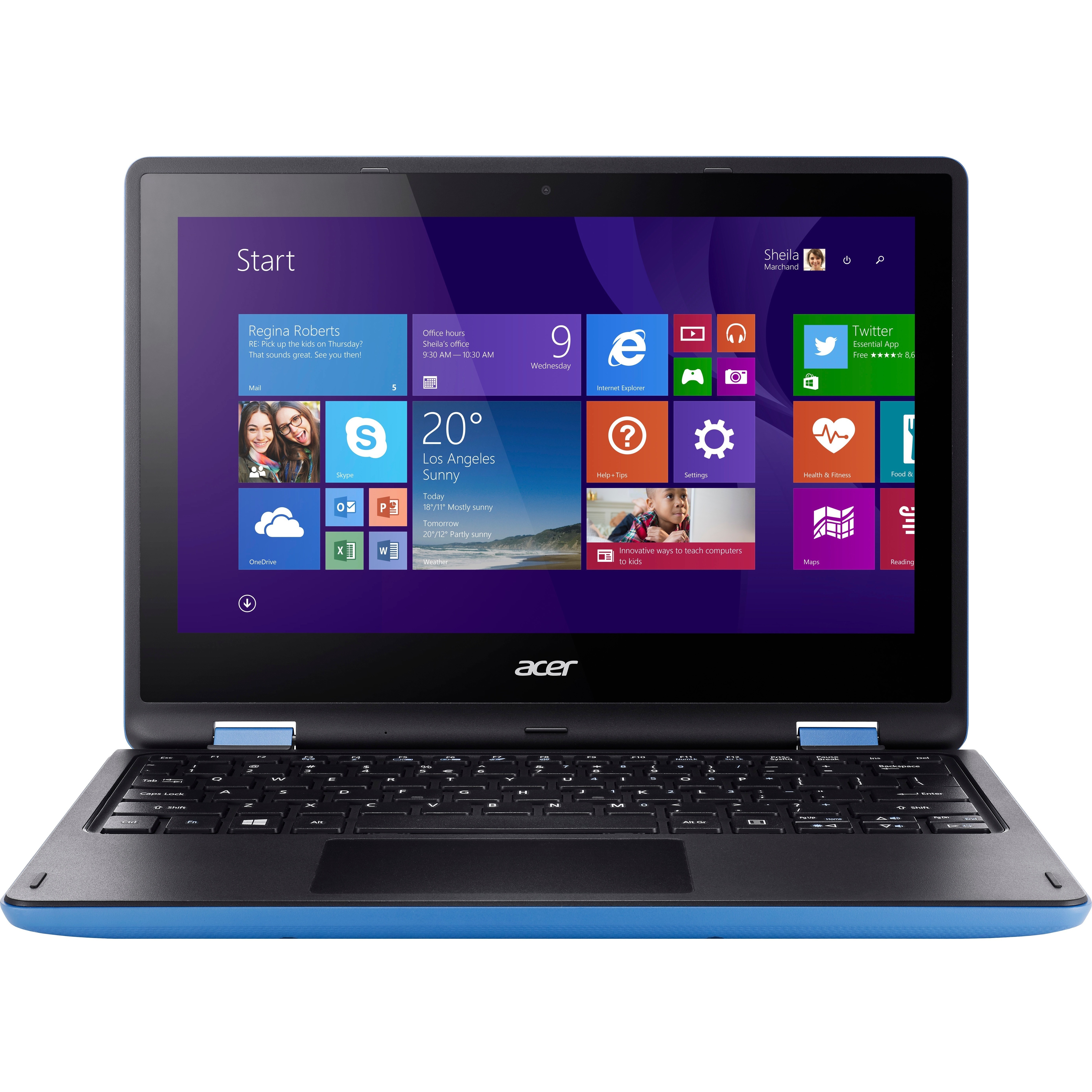 Acer Aspire R 11 R3-131T-C3GG - 11.6" - Celeron N3150 - 4 GB RAM - 500 GB HDD - US International - image 3 of 6
