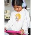 thumbnail image 2 of Girl With A Kitten Hoodie Juniors -Image by Shutterstock,  x-Large, 2 of 4