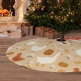 thumbnail image 6 of Yiaed Autumn and Thanksgiving Print Christmas Tree Skirt , Tree SkirtsTree Mat for Christmas Winter Holiday Indoor Decorations-36", 6 of 7