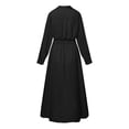 thumbnail image 6 of HJYCHN Elegant Ladies Blouse Dress with Long Sleeve High Waist Design for Everyday Casual Wear Black L, 6 of 6