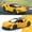 W4301 Yellow, variant on 1:43 Scale 4 Inch Die Cast Model Race Car Toy with Pullback Action Alloy Model Car for Collection and Ornament Birthday Gift Boy