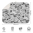thumbnail image 2 of Halloween Doodle Halloween Elements Dish Drying Mat for Kitchen 1 Pack, Ultra Absorbent Microfiber Dishes Drainer Mats,18x24in(46x61cm), 2 of 4
