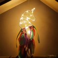 thumbnail image 4 of Unicorn Dream Catcher with Feathers Handmade Flower Pink Dream, 4 of 5