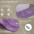 thumbnail image 4 of HOME WEAVERS Waterford Collection Bathroom Rug 100% Cotton Tufted U Shape Slice Rug, Soft Absorbent Bath Rugs, Non-Slip Bath Rug, Machine Wash Dry, bath Rugs , 17"x30" Slice Rug, Purple, 4 of 6