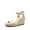 NUDE, variant on Espadrilles Wedge Sandals for Women, Women's Open Toe Summer Dressy Sandals with Adjustable Ankle Strap and Soft Footbed