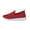 Red -AJ41, variant on Domzle Womens Walking Shoes Slip On Sneakers Breathable Mesh Lightweight Casual Footwear for Daily Commute Purple 37