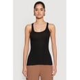 thumbnail image 2 of Womens Ribbed Knit Racerback Tank Top, 2 of 4