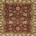 thumbnail image 1 of Ahgly Company Tapis d'Intérieur Carré Abstrait Safran Rouge, 6 Pieds Carré, 1 of 6