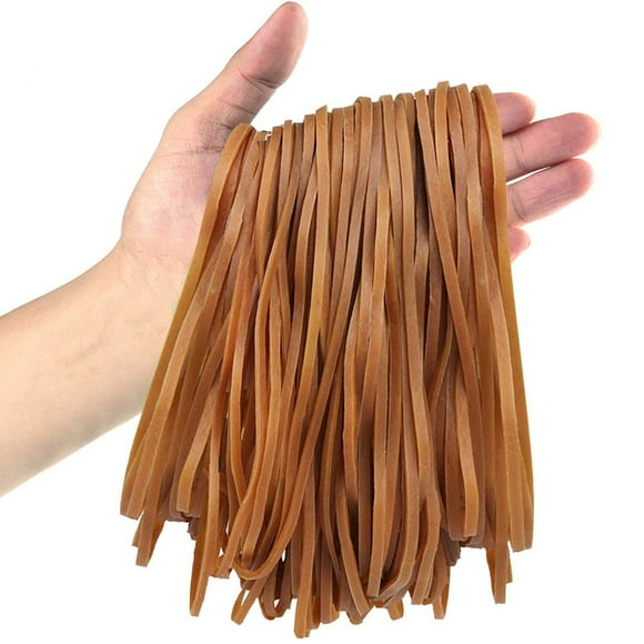 Coopay 180 Pcs Grands Élastiques en Vrac, Bandes Élastiques Robustes de 8 Pouces pour Fournitures de Bureau École Maison, Poubelle Sécurisée, Dossiers (Jaune)