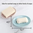 thumbnail image 6 of 2 Pack Soap Dish with Drain Soap Holder, Easy Cleaning Soap Saver Dry Stop Mushy Soap Tray for Shower Bathroom Kitchen, 6 of 6