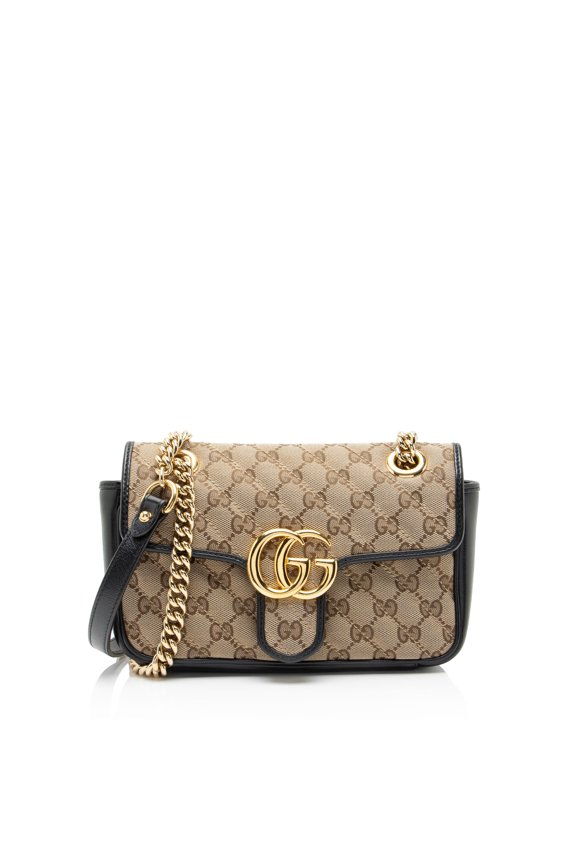 Pre-Owned Gucci Matelasse GG Canvas GG Marmont Small Flap Bag
