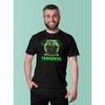thumbnail image 3 of Halloween Franken Pug Dog Black Adult T-Shirt - Large, 3 of 5