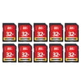 thumbnail image 1 of GIGASTONE 32GB SD Card 10-Pack UHS-I U1 Class 10 SDHC Memory Card High-Speed Full HD Video Compatible with Canon Digital Camera, SPYPOINT TACTACAM WO, 1 of 7