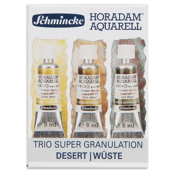 Schmincke Horadam Aquarell Artist Watercolor - Desert, Supergranulation, Set of 3, 5 ml, Tubes
