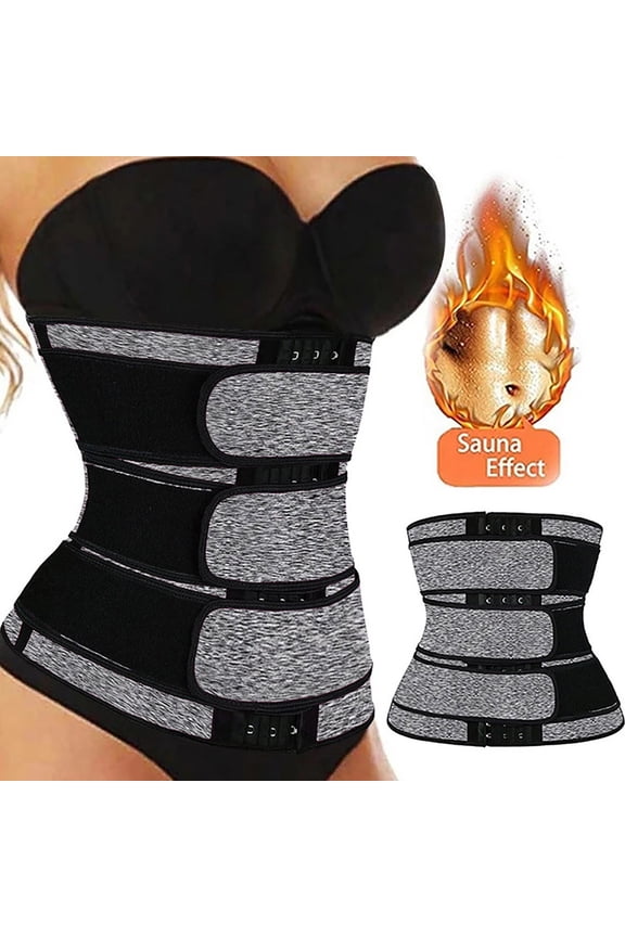 Waist Trainer for Women Full Zipper Tummy Control Shapewear Corset Sports Girdle Belt Body Shaper Slimming Belly Band Shaper (Available in Plus Size)