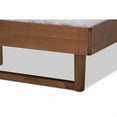 thumbnail image 6 of Baxton Studio Viviana Modern and Contemporary Light Grey Fabric Upholstered and Ash Walnut Finished Wood Full Size, 6 of 6