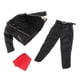 thumbnail image 5 of Conjunto de chaqueta de cuero PU para hombre, traje completo con pantalones, cinturón, bufanda, vestido hecho a mano, Mini disfraz informal para, 5 of 9