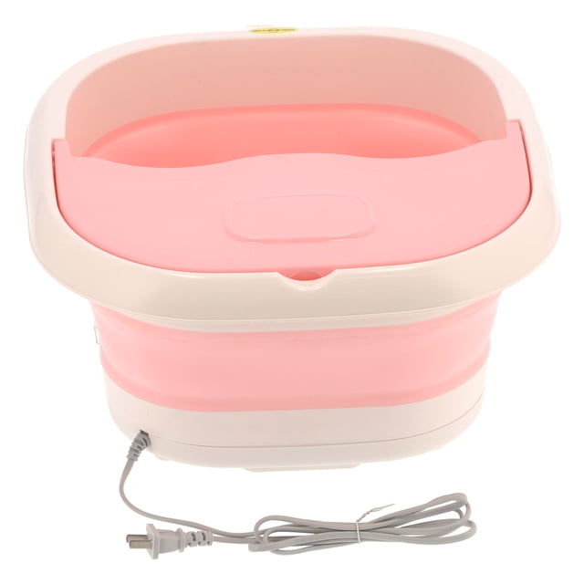 Foot Massager, Constant Temperature Foot Bath Massager Collapsible Design Promote Blood Circulation For Friends Gift For Home Pink,White