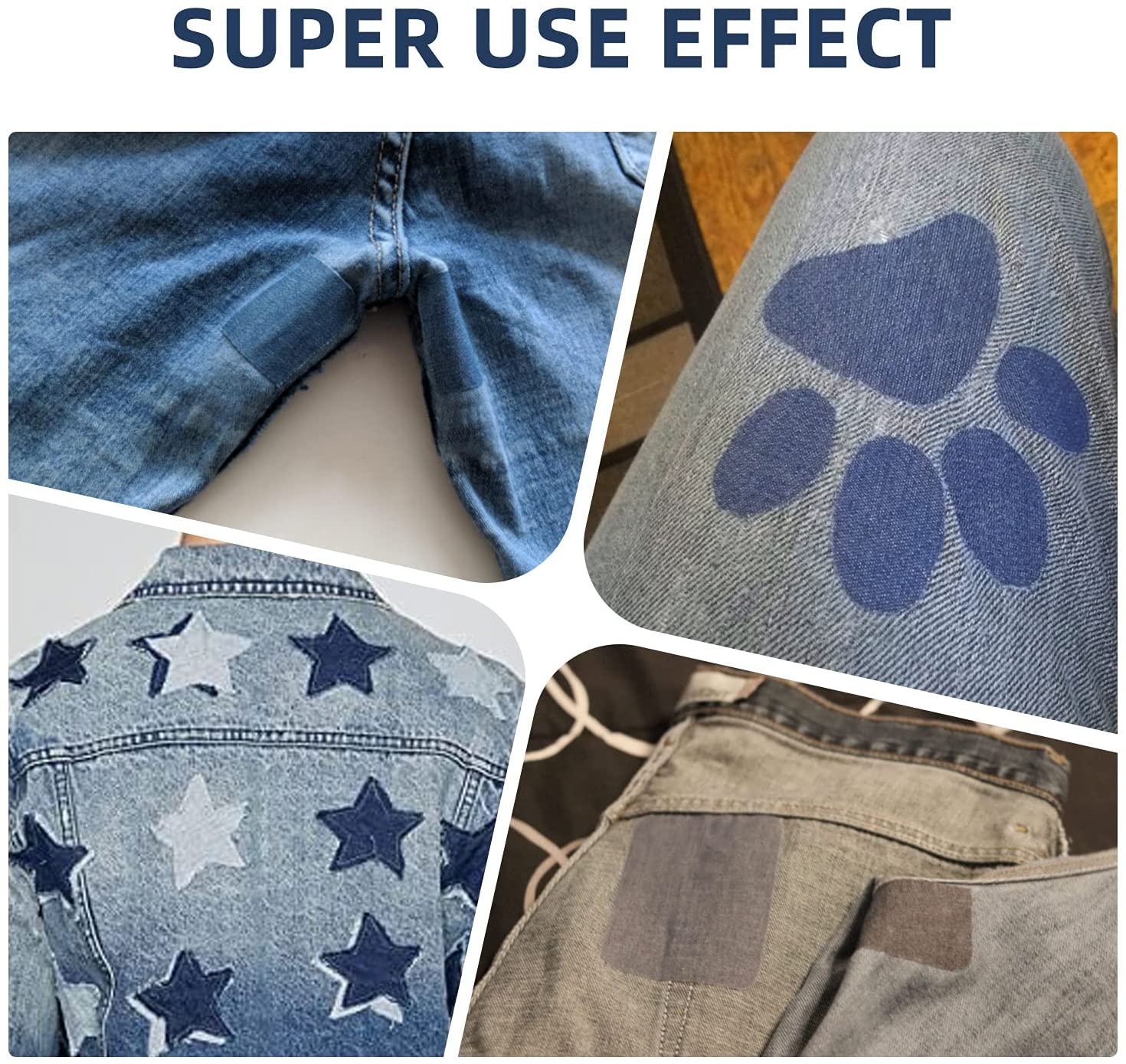 Sew on Iron on Denim Patches 