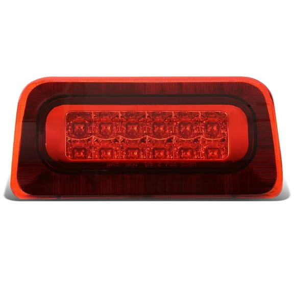 DNA Motoring For 94-03 S10 Sonoma 2-Row Full LED Third 3RD Tail Brake Light Lamp Red
