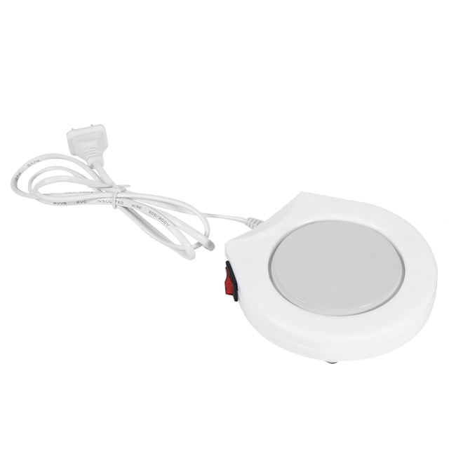 110V White Electric Powered Cup Warmer Heater Pad Coffee Tea Milk Mug Thermostatic tool US Plug