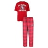 "San Francisco 49ers NFL ""Game Time"" Mens T-shirt & Flannel Pajama Sleep Set"