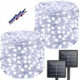thumbnail image 1 of Guirnalda de luces solares BHCLIGHT, paquete de 2 unidades, 24 m, 200 LED, impermeables, 1 of 9