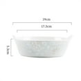 thumbnail image 2 of Ceramic Baking Plate Double Ear Baking Bowl Fruit Salad Plate Household Baking Supplies Kitchen Dinner Plate, 2 of 5