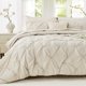 thumbnail image 1 of Juego de Ropa de Cama Sasttie Twin 5 Piezas Beige con Edredón, 1 of 8