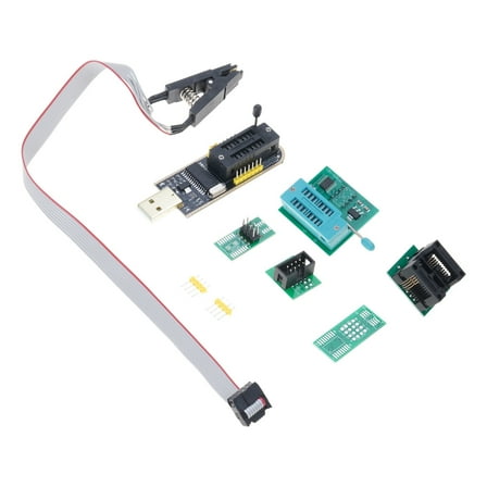 Comprehensive CH341B BIOS USB   SOIC8 SOP8 Test Clip Burners Kit for Electronic Engineers and Hardware Developers