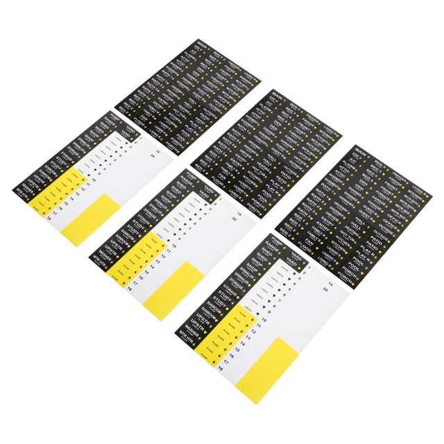 unbranded 3Jgo Etiquetas Autoadhesivas Eléctricas Negras Para Panel De Interruptores Con Identificación Y Seguridad