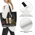thumbnail image 3 of Disketp Two Bottles Of Red And White Wine Bolsa Tote Estampada para Mujer, Bolso de Hombro y de Mano para Compras y Viajes, 3 of 8