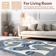 thumbnail image 2 of ODIKA 8' x 10' Machine Washable Non-Slip Area Rug, Abstract Wave High Traffic Rug, Blue, 267758, 2 of 7