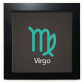 thumbnail image 1 of Septembre Août Virgo Constellation Noir Carré Cadre Photo Mur Table, 1 of 3