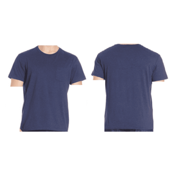 Polo Ralph Lauren Men's Cotton Jersey Pocket Crew Neck T-Shirt Blue Heather ...