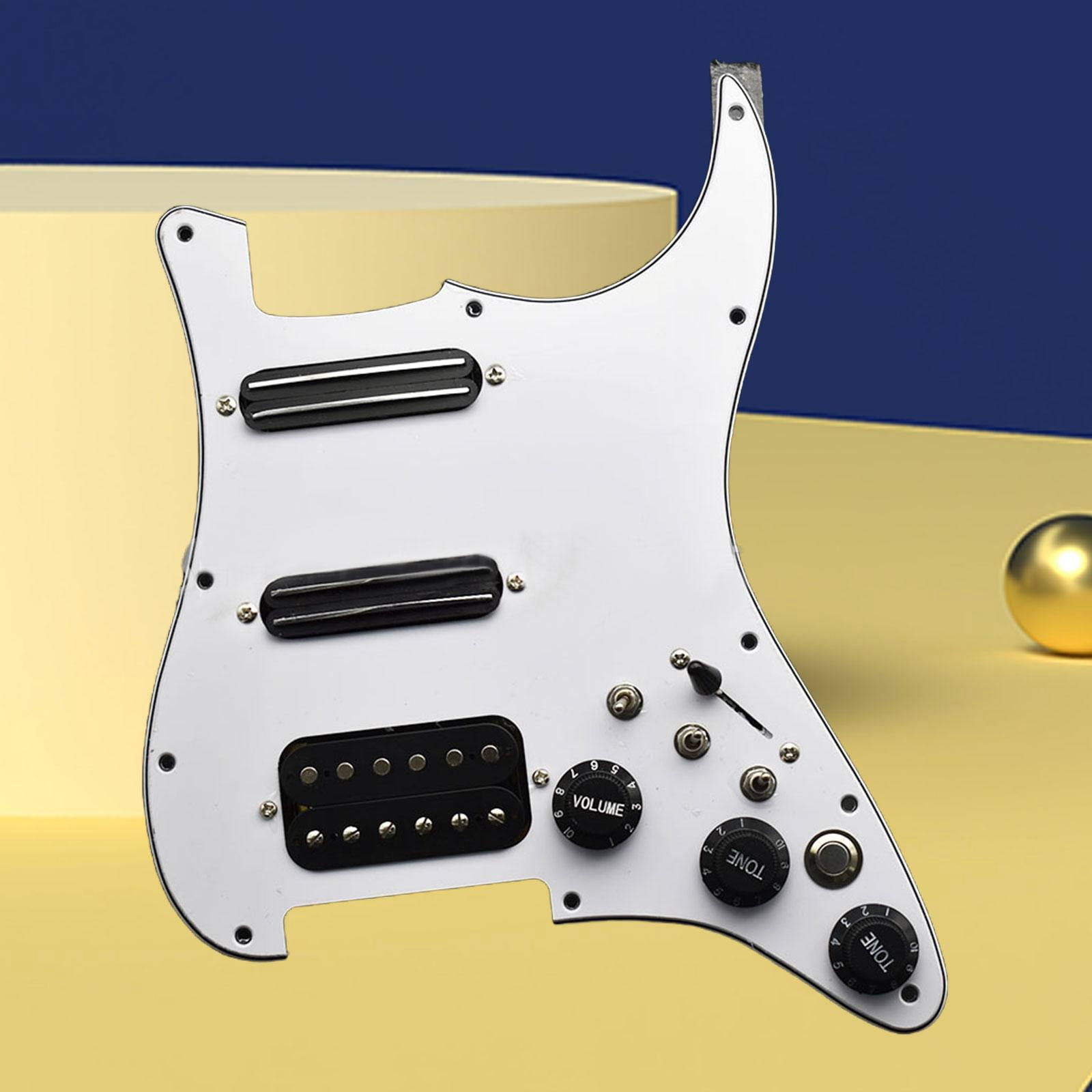 Rushawy Guitar Pickguard Loaded Prewired Scratchplate for Electric Guitars Accessory with switch