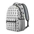 thumbnail image 5 of Artistic Cat Print Student School Backpack with Minimalist Cat Design and Geometric Cat Pattern Abstract Design Book Bag, 5 of 5