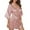 Pink, variant on Seductiva Clothing Items Robes for Women Women's Black Silk Like Mid Sleeve Nightdress Summer Short Cardigan Tie Tassel Thin Bathrobe Pajamas Soft Lightweight