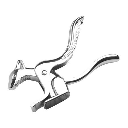 

Multifunctional Nut and Walnut Clip Squirrel Funnel Type Walnut Forceps for Home (Silver)