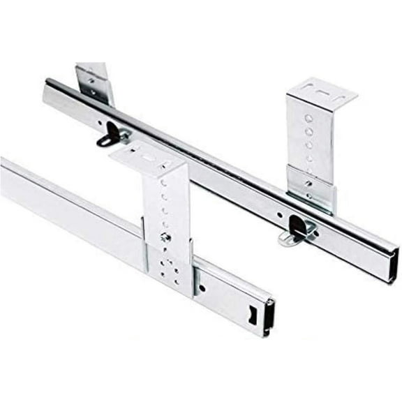 2 Packs Metal Table Extension Drawer Repair Kit Runners Adjustable Under Desk Keyboard Shelf Drawer Ball Bearing Slides Runners For Shelf/Drawer