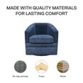 thumbnail image 6 of DHP Remily Swivel Accent Chair, Navy Textured Fabric, 6 of 11