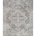thumbnail image 2 of Nourison Astra Machine Washable 10' x 14' Grey Blue Vintage Indoor Rug, 2 of 9
