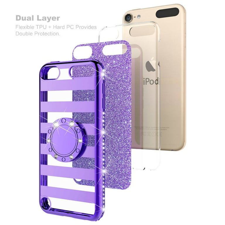 Compatible for Apple iPod Touch 6 Case, iPod Touch 5 Case, SOGA Cute Girl/Women Rhinestone Bumper Sparkling Glitter Bling Diamond Phone Cover with Compatible for Apple iPod Touch 6 Case, iPod Touch 5 Case, SOGA Cute Girl/Women Rhinestone Bumper Sparkling Glitter Bling Diamond Phone Cover with